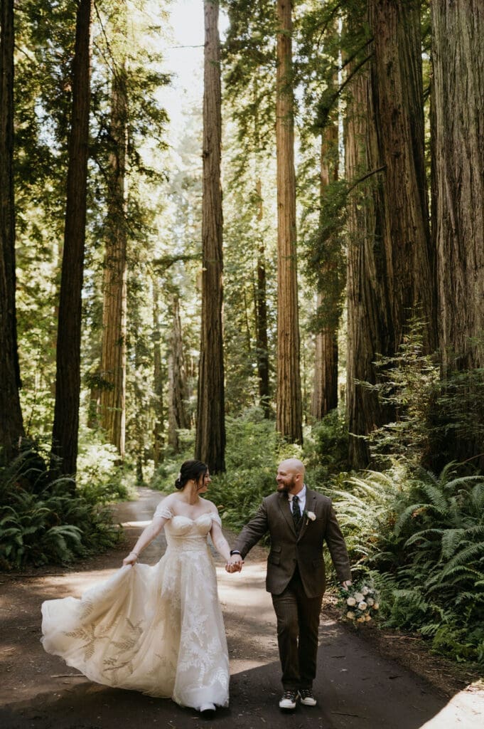 Redwood National Park Bridal Portraits 