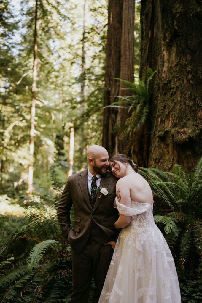 Wedding Photos inside Redwood National Park