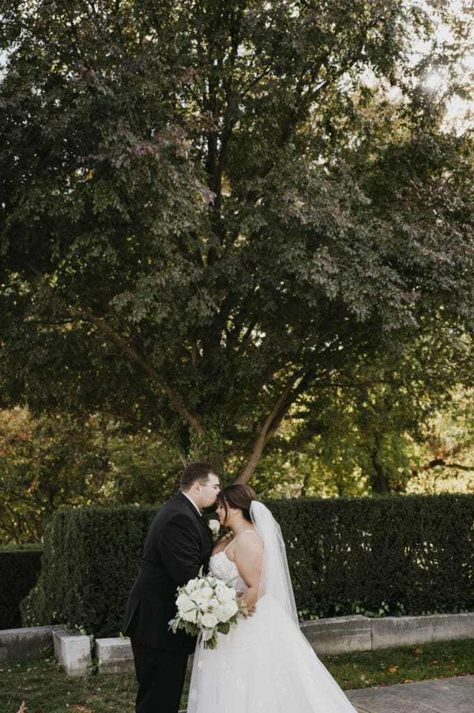 Black and White luxury downtown Cleveland wedding 