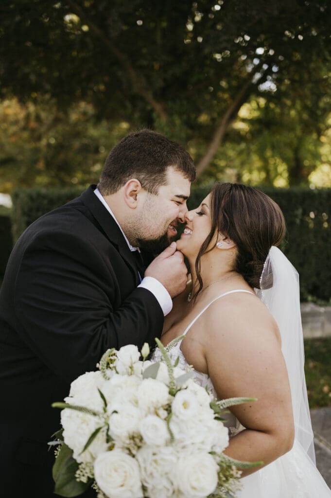 Black and White luxury downtown Cleveland wedding 
