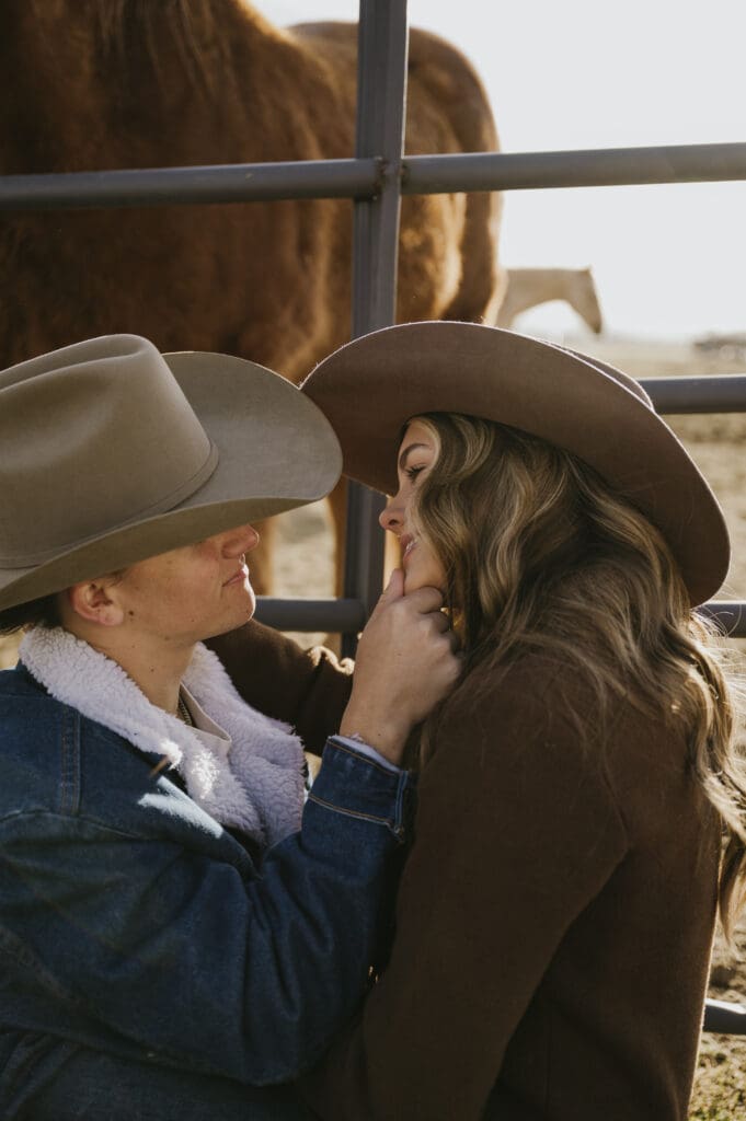 Wyoming horse ranch engagement