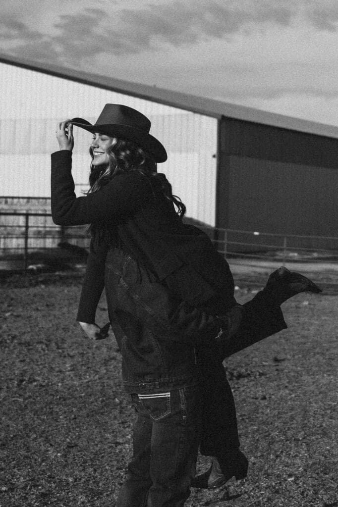Wyoming horse ranch engagement