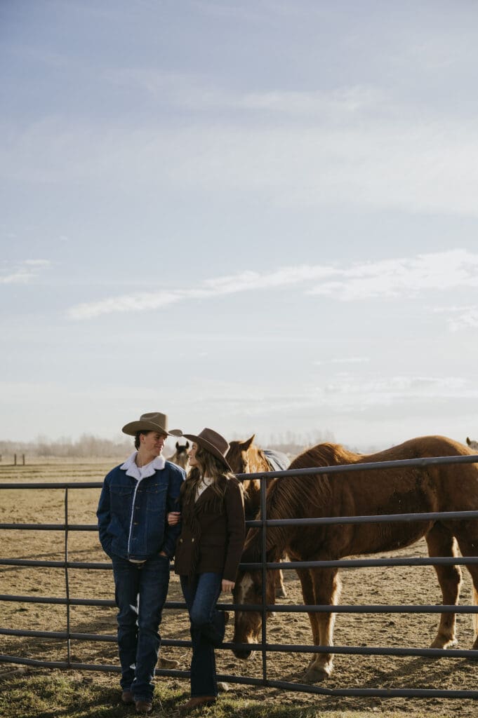 Wyoming horse ranch engagement