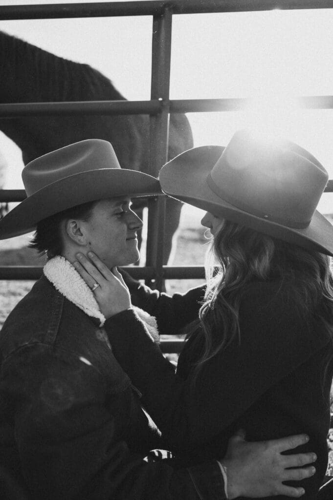 Wyoming horse ranch engagement