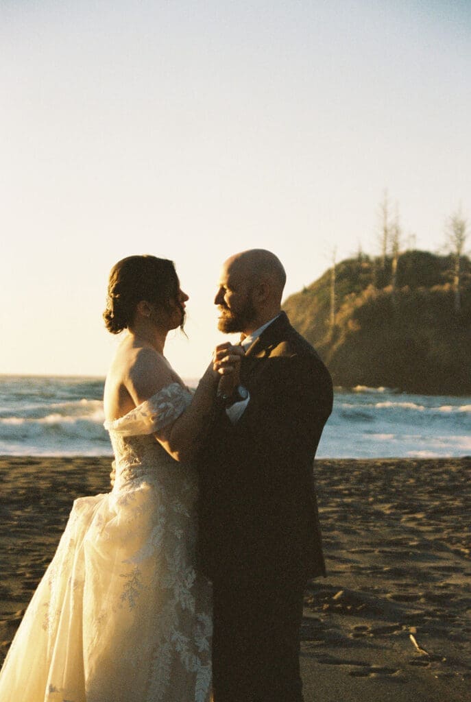 redwoods elopement on 35mm film