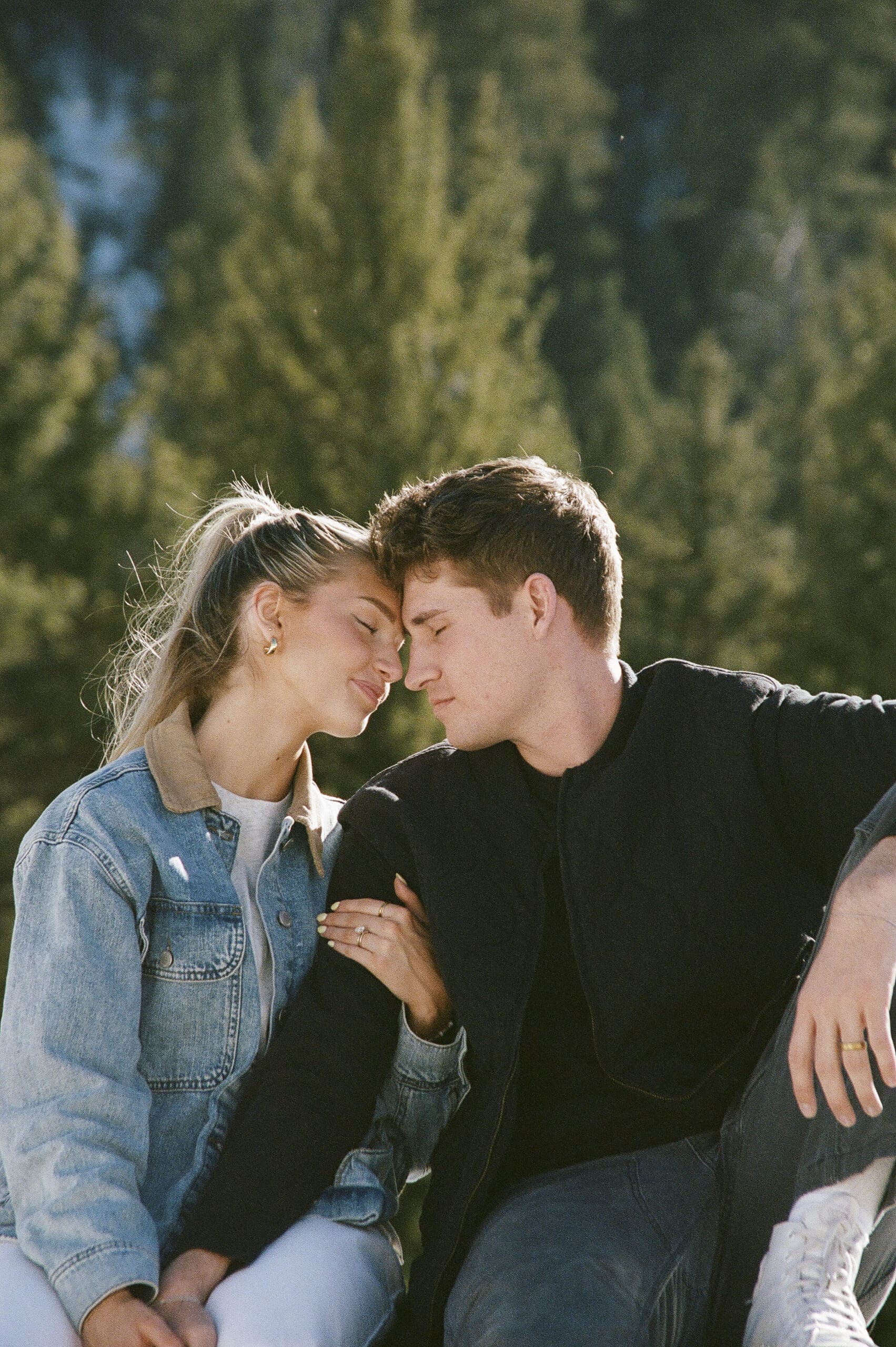 Wyoming engagement session on film
