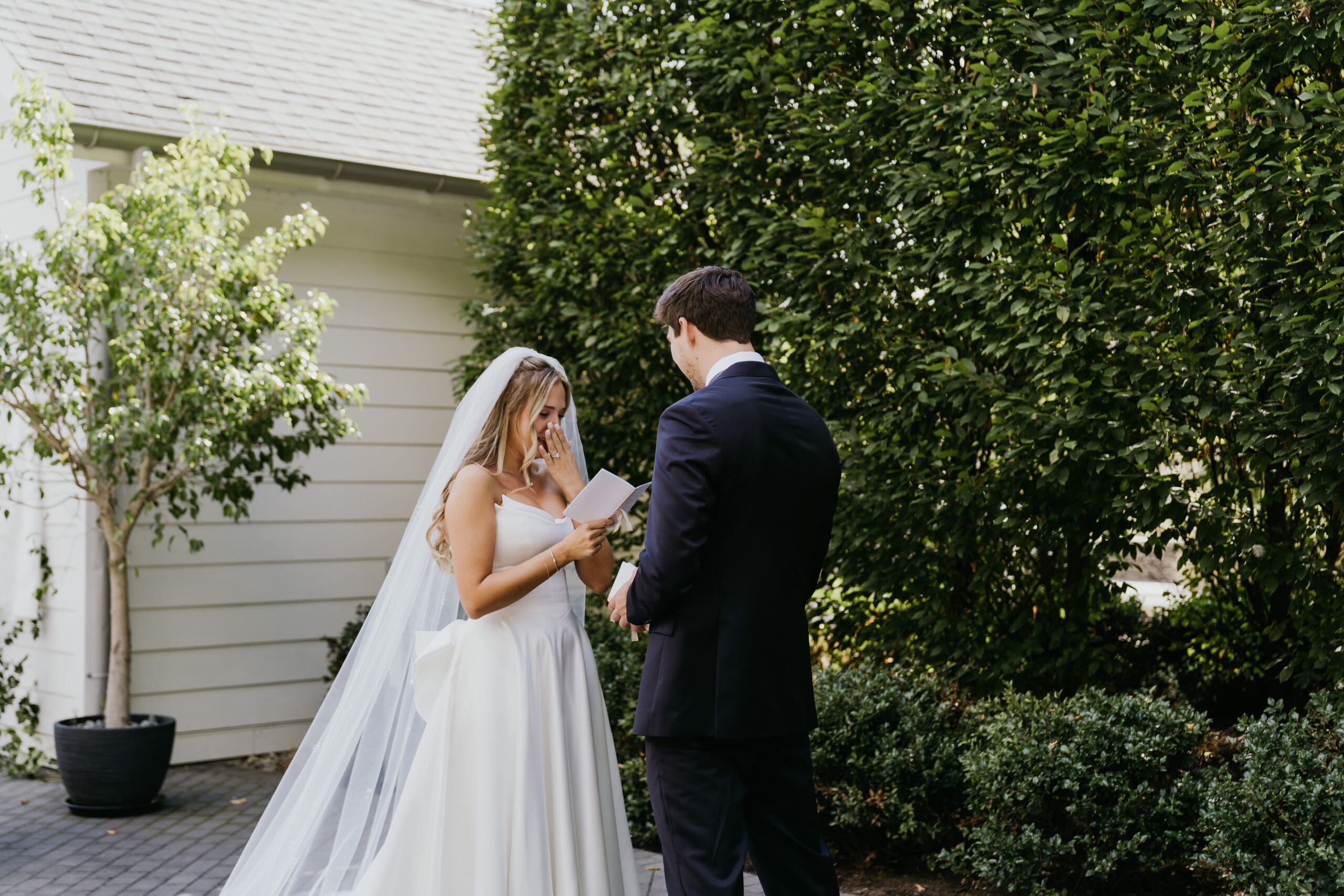 private vows during their first look